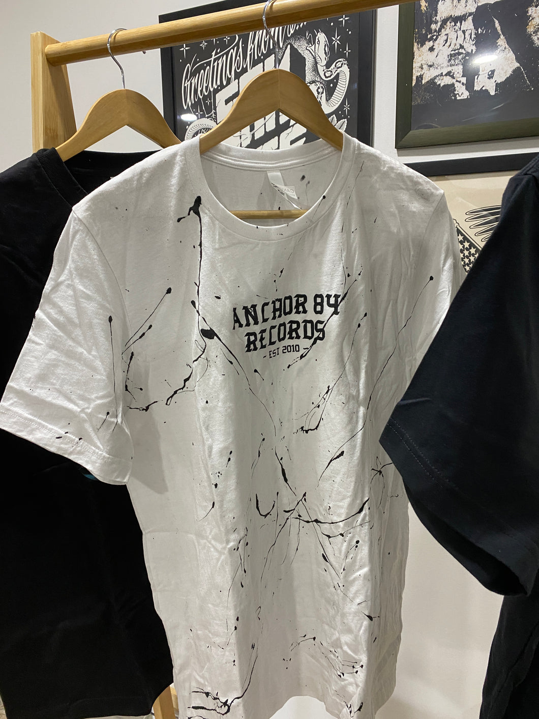 THE VAULT - Anchor Eighty Four Records - Splatter Label T-Shirt